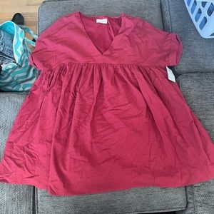 Red Dress Boutique. Maroon tunic dress. Size large
